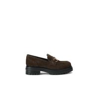KG Kurt Geiger Women's 'Tasha Loafer2' Suede Flats in Brown | Size: 7 KG Kurt Geiger Brown 7