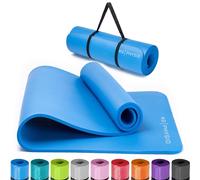 KG Physio Yoga Mat - Thick Yoga Mats for Women & Men, High-Density NBR Foam Excercise Mat, Non-Slip & Sweat-Resistant, Ideal for Pilates, Home Fitness and Home Workout - Strap Included