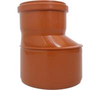 KG Reduction DN 200/160 PVC-U Connector | Transition Pipe | Reducer | Pipe Reduction | with Seal | for External Drainage Systems | Rubber Seal | Waste Water | Sewer Pipe System