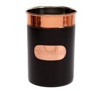 KG0688: Black & Copper Stainless Steel Utensil Storage Holder - Elegant Space-Saving Kitchen Organiser Pot