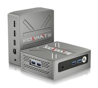 KG1 Mini Desktop Computer Windows 11 Pro Preinstalled, Intel N4000(up to 2.6GHz) Mini Pc with 8GB RAM 128GB M.2 SSD, USB3.0,4k HDMI, BT5.0,WiFi 5,4k HDMI, Gigabit Port for Business and Office (Grey)