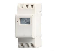 KG316T Digital Time Controller Relay, 220V 15A/30A Programmable Switch with LCD Display, 16 Daily On/Off Groups for Industrial Lighting and Signage Automation Systems(220V 15A)