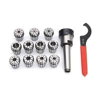 KG7HQRP 1/8-3/4 Inch Collects Set with MT3 1/2 Shank Chuck and Spanner 11pcs for Milling Machine Lathe Accessories