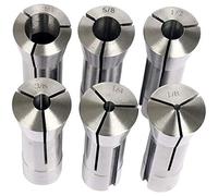 KG7HQRP 6Pcs Precision R8 Collet Set 1/8-3/4 Inch Mill Chuck Holder R8 Collet Chuck Holder Drill Chuck