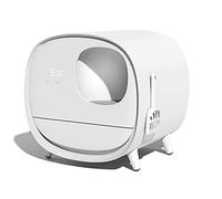KG7HQRP Cat Litter Boxes Fully Intelligent Cat Litter Box Fully Enclosed Drawer Type Cat Toilet Large Anti-Splash Pedal Smart Cat Toilet with Deodorant (Color : A) (B)