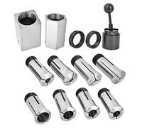 KG7HQRP Collet Square Collet Hex Practical Sturdy Durable Tool Steel 5C Square/Hex Chuck Block 1/8~1in Collet Block Set for Milling Lathe Quick Setup Drill Chuck