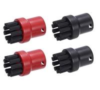 KGA SUPPLIES 4 Pcs Steam Nylon Round Brushes Compatible With Karcher, Durable Round Brush Nozzle Head, Karcher Steam Cleaner SC1 SC2 SC3 SC4 SC5 SC7 CTK10 Series