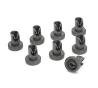 KGA SUPPLIES Dishwasher Grey Upper Basket Wheels - Pack of 8 Compatible with Zanussi