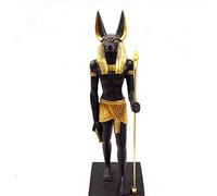 KGADRX Ancient Egypt Mythology Figure Grim Reaper Anubis Decor Statue Home Decoration Figurines Desktop Decoration Dog God Sculpture