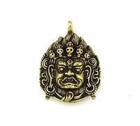 KGADRX Mini Figurine Tiny Brass Fudo Myo Buddha statue pendant for Home Living Room Office Decor
