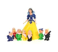 KGADRX Princess Snow White Dwarfs Figure Cute Mini Model Doll For Kids for Shelf Decor Office Decor Table Decorations