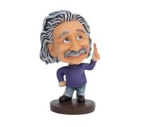 KGADRX Sculpture and Figurines Einstein Resin Crafts Celebrity Shake Head Doll Car Decoration Einstein Cute Cartoon Home Decoration