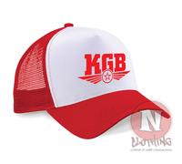 KGB retro cold war USSR communism Half mesh retro trucker baseball cap hat