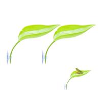 KGCGJVB 2 Pack Frog Tank Accessories Plastic Tree Ledge Decor with Suction Cups Aquatic Habitat Kit for African Dwarf Frogs Reptile Decorations for Aquarium Terrarium Tank Setup and Enclosure