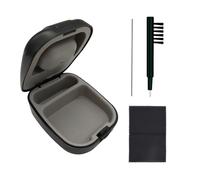 KGCGJVB Hearing Aid Case Hard Waterproof Travel Case Pocket Size for Hearing Aids Includes Small Cleaning Tools Brush with Covers Compact Storage Cases for Accessories and Daily Use