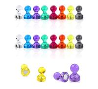 KGDUYC 20pcs Mini Magnets for Magnetic Whiteboard 11x17mm Small Refrigerator Multi-Function Whiteboard Notice Board Fridge Magnet School Office Home