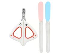 KGDUYC 3pcs Cat Claw Cutter, Cat Claw Cutter with Hole, Cat Nail Scissors Professional Cat Nail Cutter Cat Nail Clipper for Small Dogs Puppies Cats with File (Pink)