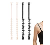 KGDUYC 4 Pieces Bra Straps, Bra Replacement Straps, Bra Extension Straps, Adjustable Shoulder for Women, Women Girls Top Dress Elastic Straps Non-Slip
