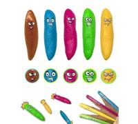 KGDUYC 5 Pcs Mini Finger Toys,Rubber Finger Poo Flying Toy,Halloween Fake Poop Toys,Funny Flexible Toys,Flying Games,Party Favours,Birthday Gifts