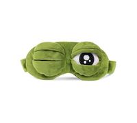 KGDUYC Eye Mask, Sleeping Mask, Children's Funny Gifts, Sleeping Mask Funny, Fluff Cartoon Frog Sleeping Funny Novelty Eye Cover Eyeshade Travel Mask (Green)