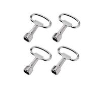 KGDUYC Universal triangular key, 4 pieces, 13 x 8 x 8 mm, key barrier, fire brigade key, triangular socket wrench, for base cabinet, triangular fitting and radiator