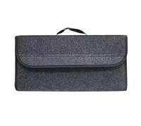 KGFRDO Large Compartment Boot Storage Organizer Car Storage Bag Car Trunk Organizer Felt Storage Box Accessories(1pc Gray)