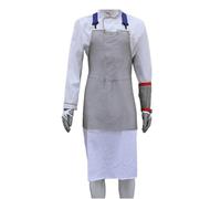 Kgfvesdc Apron Stainless Steel Chainmail Cut Resistant Apron,316 Stainless Steel Labor Bib, Level 5 Protection,Chef Butcher Porter Carpenter Tailor Stab Resistant(W55/L70cm)