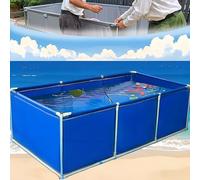 Kgfvesdc Outdoor Breeding Watering Water Tank(H:0.7m),Canvas Fish Pond With Stand Upgrade Large Water Tank,Double-Sided Waterproofing For Koi Culture Agricultural Irrigation Farming Hydroponic
