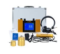 Kgfvesdc Professional Underground Water Leak Detector, Floor Heating Gas Water Pipe Leak Detector, 4 Gear Adjustable with Lcd Display, Headphones, Complete Kit for Indoor Outdoor Use