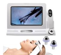 Kgfvesdc Skin Diagnosis Hair Analyzer,Scalp Hair Follicle Skin Detector Analyser Machine,Multifunctional Scalp Detector Machine 11inch 50x 200x Magnify,for Home, Beauty Salon Spa (Model with Screen)