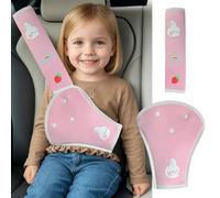 KGJAXF 2-Pack Seatbelt Covers Kids, Seat Belt Pads for Kids, Comfortable and Safe Car Accessories for Long Drives, Daily Commutes, and Family Road Trips, Includes Belly and Shoulder Pads
