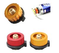 KGJAXF 3-Piece Gas Canister Adapter Set, Adapter for Butane Gas Canisters, Universal Gas Adapter for Camping Stove, Hiking, Picnic and Outdoor Cooking, Compact Design