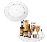 KGJAXF Clear Acrylic Lazy Susan Turntable Multi-use Swivel Organizer Turntable Base Round Swivel Stand 20cm Ball Bearings Stand Kitchen Spice Rack Cake Makeup Table Decorating
