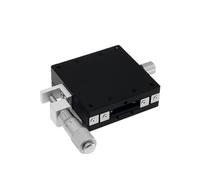 KGLHJDY Left Cross Roller Guide Micrometer Displacement Platform Sliding Table X Axis CNC Optical Manual Linear Guide Rail LX40 LX60 Component(40mm)