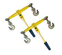 KGLHJDY Ratchet Chain Binders - Heavy Duty 3/8" -1/2" Load Binders with Grab Hooks,9200 lbs Working Load Limit,2-Pack,for Grade 70 Transport Chains,Ideal for Towing,Hauling, and Flatbed Trailers