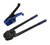 KGLHJDY Strapping Machine 2Pcs Blue Manual Steel Strap Tensioner Crimper Belts Strapping Banding Tool Packing Machine