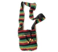 KGM Accessories Cool Hand made Rasta Woven printed cross body Bag Jamaica Reggae Men`s Women`s Shoulder Messenger Bags (Zigzag stripe messenger)