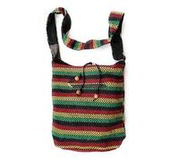 KGM Accessories Cool Hand made Rasta Woven printed cross body Bag Jamaica Reggae Men`s Women`s Shoulder Messenger Bags (Zigzag stripe)