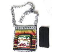 KGM Accessories Cool Hand made Rasta Woven printed cross body Bag Jamaica Reggae Men`s Women`s Shoulder Messenger Bags (Rasta Lion Messenger)