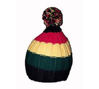 KGM Accessories Cool New Rasta colour beanie pom hat Childrens