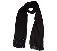 KGM Accessories Luxurious super soft Pastel ALPACA Wool Blended shawl scarf (Black)