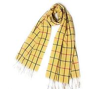 KGM Accessories Luxury large Super soft Tweed Check Wool Blended shawl scarf (Mustard)
