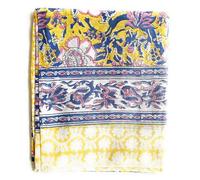 KGM Accessories Multi purpose Extra large Indian 100% cotton hand block printed Sarong Scarf Shawl Beach wrap Pareo (Cotton, Yellow)
