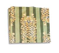 KGM Accessories Multi purpose Extra large Indian 100% soft cotton hand block printed Sarong Scarf Shawl Beach wrap Pareo (Cotton, Green Tiger)