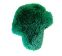 KGM Accessories New Super Fluffy Trapper Hat Soft Fleecy Faux Fur hat - Womens Mens Winter Hats (UK, Alpha, One Size, Green)