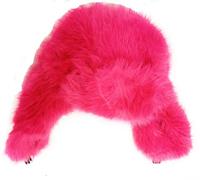 KGM Accessories New Super Fluffy Trapper Hat Soft Fleecy Faux Fur hat - Womens Mens Winter Hats (UK, Alpha, One Size, Fushia)