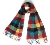 KGM Accessories Super soft check cashmere feel tartan check scarf - scarves for Men - Men`s woman's soft cashmere scarf (Multicolour check)