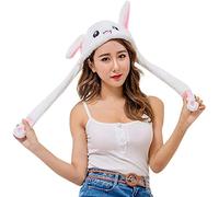 KGM Cool Boys Girls Kids Children`s Moving POP up EAR Animal hat - Festival Gifts Christmas (Kitten white)