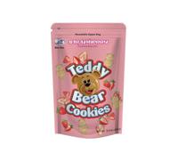 KGN Teddy Bear Cookies 340g Strawberry Flavour Delight Snack (5 pack)