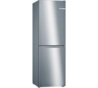 Bosch Serie 2 KGN34NLEAG fridge-freezer Freestanding 300 L E Grey, Stainless steel